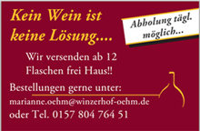 Lieferung ab 12 Flaschen frei Haus